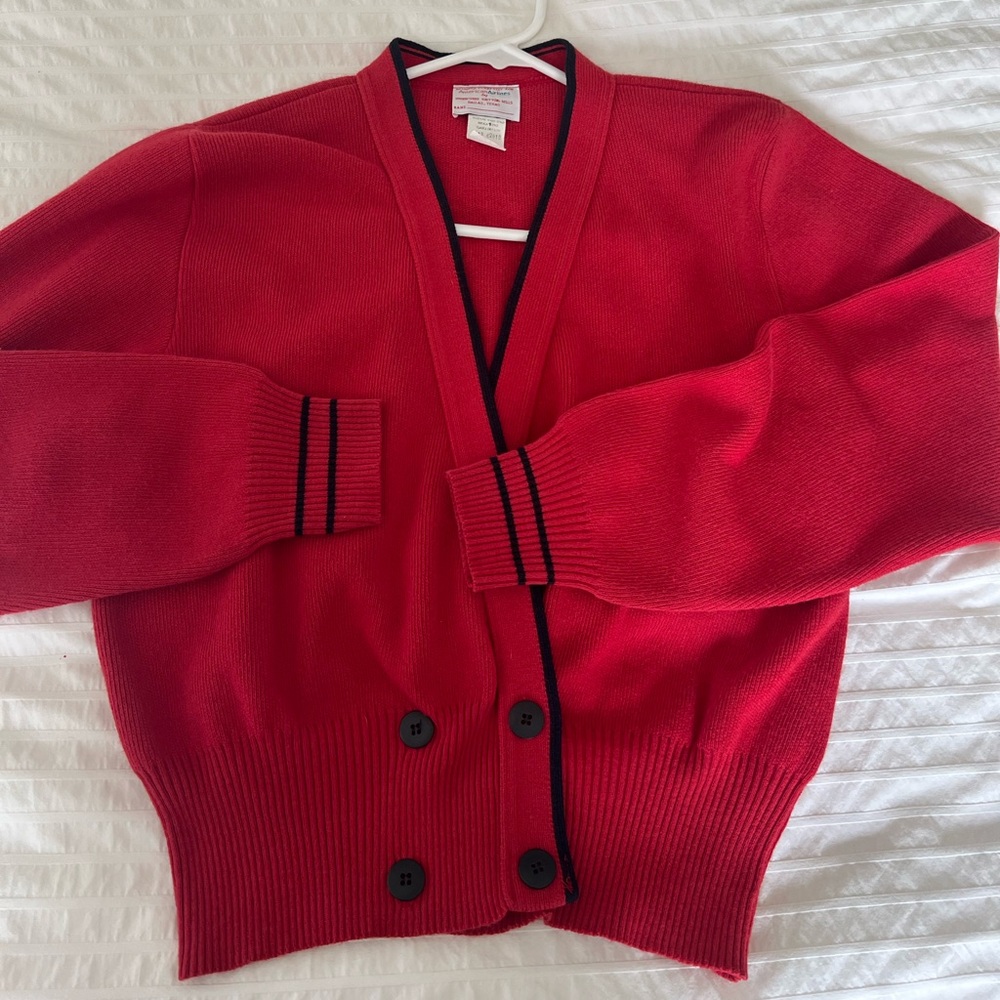 Vintage American Airlines uniform Red Sweater Pau Hana Hawaiiana Hawaii upcycled - Picture 7 of 8